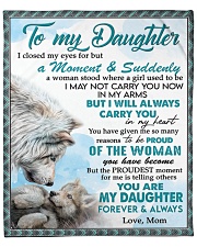 I Closed My Eyes For But A Moment Mom To Daughter Fleece Blanket - 50" x 60" front