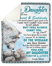 I Closed My Eyes For But A Moment Mom To Daughter Sherpa Fleece Blanket tile