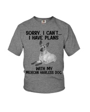 I have plans with my dog Mexican Hairless Dog Youth T-Shirt tile