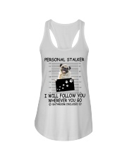 Personal Stalker Pug Ladies Flowy Tank tile