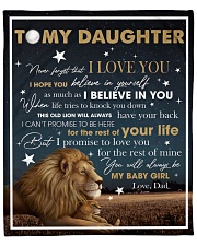 Never Forget That I Love You Lion Dad To Daughter Fleece Blanket - 50" x 60" front