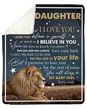 Never Forget That I Love You Lion Dad To Daughter Sherpa Fleece Blanket tile