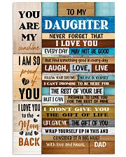 Never Forget I Love U Dad To Daughter Vertical Poster tile