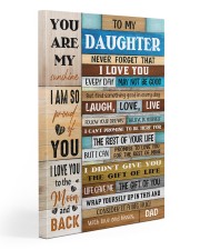 Never Forget I Love U Dad To Daughter Gallery Wrapped Canvas Prints tile