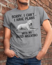 I have plans with my dog Dogo Argentino Classic T-Shirt apparel-classic-tshirt-lifestyle-26