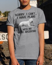 I have plans with my dog Dogo Argentino Classic T-Shirt apparel-classic-tshirt-lifestyle-29