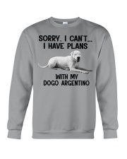 I have plans with my dog Dogo Argentino Crewneck Sweatshirt tile