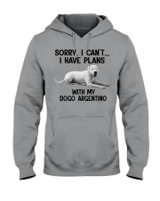 I have plans with my dog Dogo Argentino Hooded Sweatshirt tile