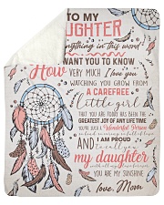 More Than Anything In This Word Mom To Daughter Sherpa Fleece Blanket tile
