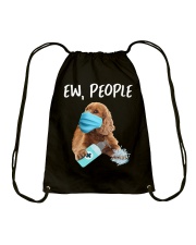 Ew People Dog Wearing A Face Mask Cocker Spaniel Drawstring Bag tile