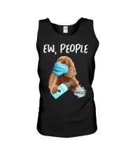 Ew People Dog Wearing A Face Mask Cocker Spaniel Unisex Tank tile
