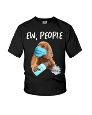 Ew People Dog Wearing A Face Mask Cocker Spaniel Youth T-Shirt tile
