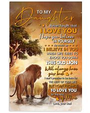Never Forget That I Love You Lion Dad To Daughter Vertical Poster tile