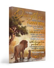 Never Forget That I Love You Lion Dad To Daughter 16x20 Gallery Wrapped Canvas Prints front
