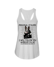Personal Stalker Boston Terrier Ladies Flowy Tank tile