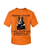 Personal Stalker Boston Terrier Youth T-Shirt tile