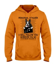 Personal Stalker Boston Terrier Hooded Sweatshirt tile