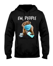 Ew People Dog Wearing A Face Mask Bullmastiff Hooded Sweatshirt tile