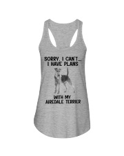 I have plans with my dog Airedale Terrier Ladies Flowy Tank tile