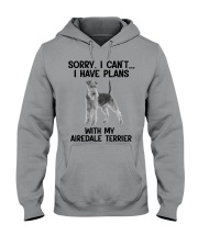 I have plans with my dog Airedale Terrier Hooded Sweatshirt tile