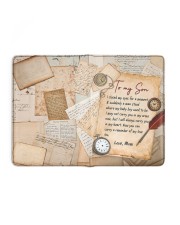 I Closed My Eyes For A Moment Mom To Son Medium - Leather Notebook full