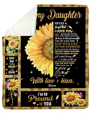 Never Forget That I Love You Mom To Daughter Sherpa Fleece Blanket tile