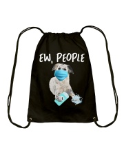 Ew People Dog Wearing A Face Mask English Setter Drawstring Bag tile