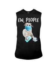 Ew People Dog Wearing A Face Mask English Setter Sleeveless Tee tile