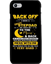 Back Off I Have A Crazy Stepdad To Daughter Phone Case tile