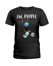 Ew People Dog Wearing A Face Mask German Pinscher Ladies T-Shirt tile