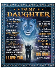Mom To Daughter Its Hard To Find Word To Tell You Fleece Blanket - 50" x 60" front