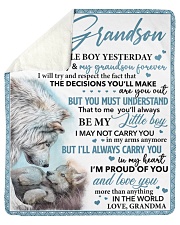 My Little GS Yesterday Friend Today To Grandson Sherpa Fleece Blanket tile