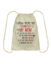 Mother's Day Mug You're Not Technically My Mom Drawstring Bag tile