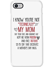 Mother's Day Mug You're Not Technically My Mom Phone Case tile