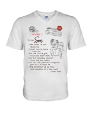 Even When I'm Not Close By Mom To Son V-Neck T-Shirt tile