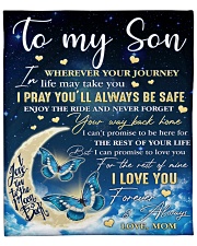 Wherever Your Journey In Life Mom To Son Fleece Blanket - 50" x 60" front