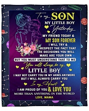My Little Boy Yesterday My Friend Today Mom To Son Fleece Blanket - 50" x 60" front