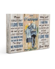 Personalized Never Forget That I Love U To Husband 14x11 Gallery Wrapped Canvas Prints front