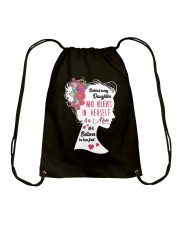 Behind Every Daughter Is a Mom To Daughter 3 Drawstring Bag tile