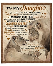 Never Feel That You Are Alone Mom To Daughter Fleece Blanket - 50" x 60" front