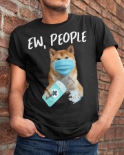 Ew People Dog Wearing A Face Mask Shiba inu Classic T-Shirt apparel-classic-tshirt-lifestyle-26