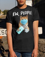 Ew People Dog Wearing A Face Mask Shiba inu Classic T-Shirt apparel-classic-tshirt-lifestyle-29