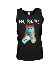 Ew People Dog Wearing A Face Mask Shiba inu Unisex Tank tile