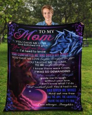 You Gave Me Love Mother's Day Daughter to Mom Fleece Blanket - 50" x 60" aos-coral-fleece-blanket-50x60-lifestyle-front-01a