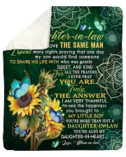 We Both Love The Same Man To Daughter-In-Law Sherpa Fleece Blanket tile