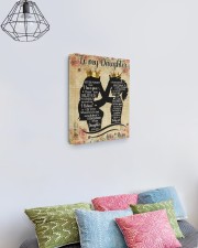 Never Forget That I Love You Mom To Daughter 11x14 Gallery Wrapped Canvas Prints aos-canvas-pgw-11x14-lifestyle-front-02