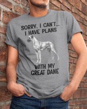 I have plans with my dog Great Dane Classic T-Shirt apparel-classic-tshirt-lifestyle-26