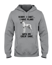 I have plans with my dog Great Dane Hooded Sweatshirt tile