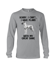 I have plans with my dog Great Dane Long Sleeve Tee tile