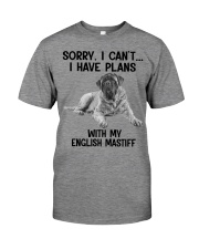 I have plans with my dog English Mastiff Premium Fit Mens Tee tile